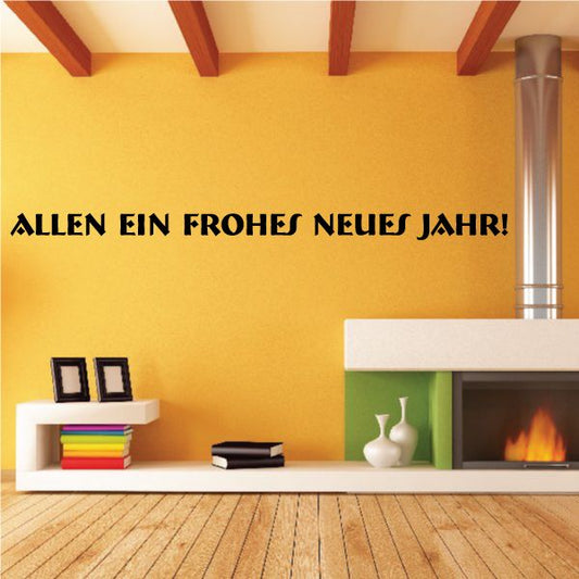 Image of Happy New Year German Allen Ein Frohes Neues Jahri Decal