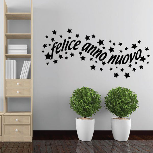 Image of Happy New Year Italian felice anno nuova Decal