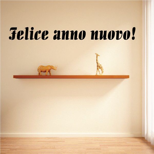 Image of Happy New Year Italian Felice anno Nuovo Decal