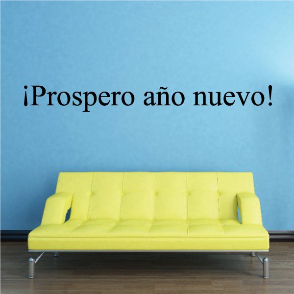 Image of Happy New Year Spanish Prospero año nuevo Decal