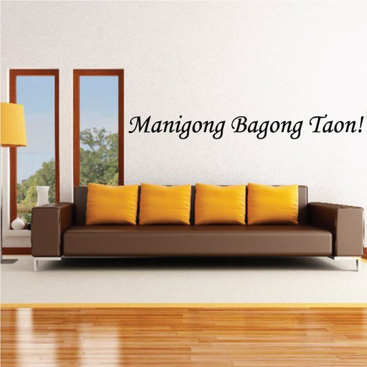 Image of Happy New Year Tagalog Manigong Bagong Taon Decal