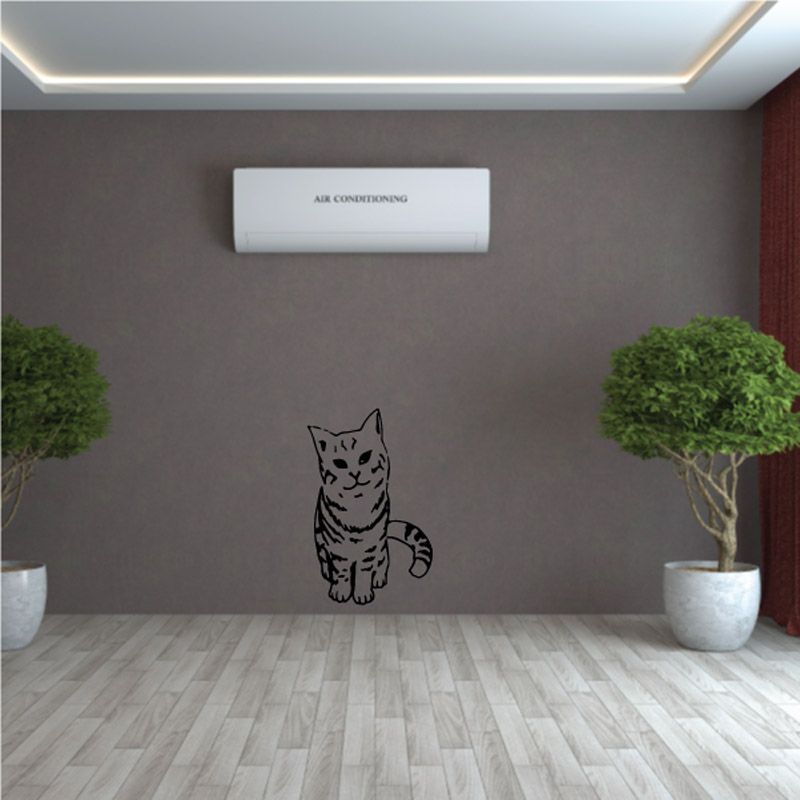 Image of Happy Sitting Kitten Decal