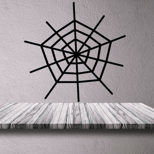 Image of Happy Spider Web Hanging Decal