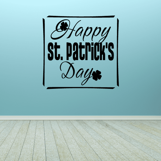 Image of Happy St Patricks Day Square Decal