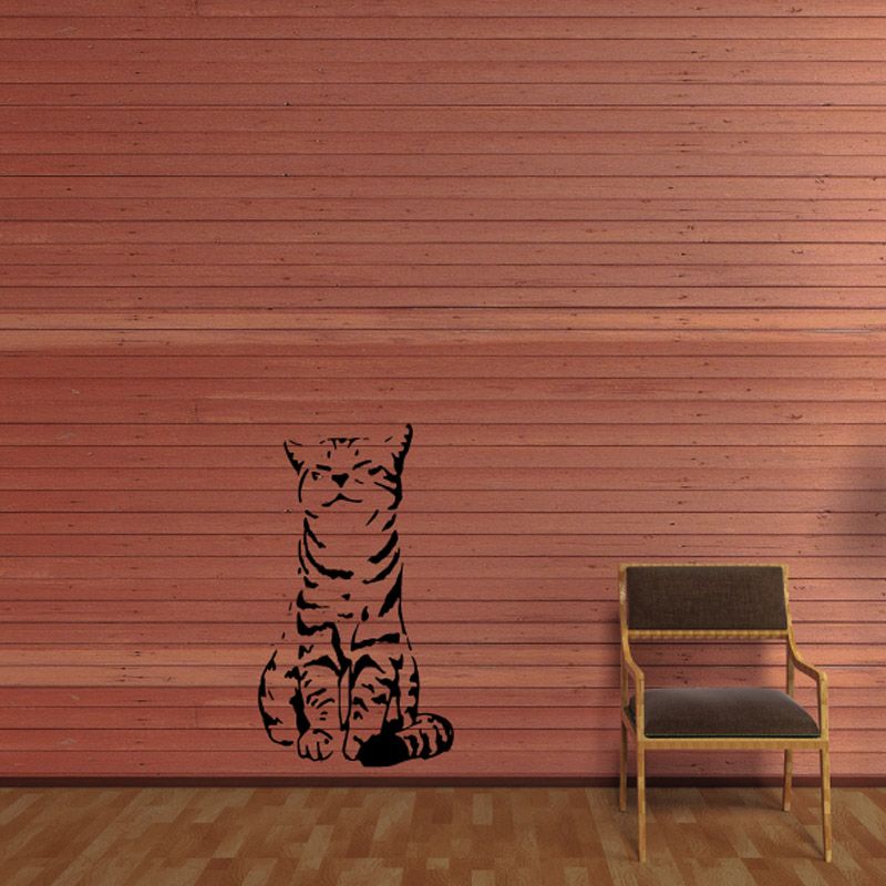 Image of Happy Tabby Kitten Decal