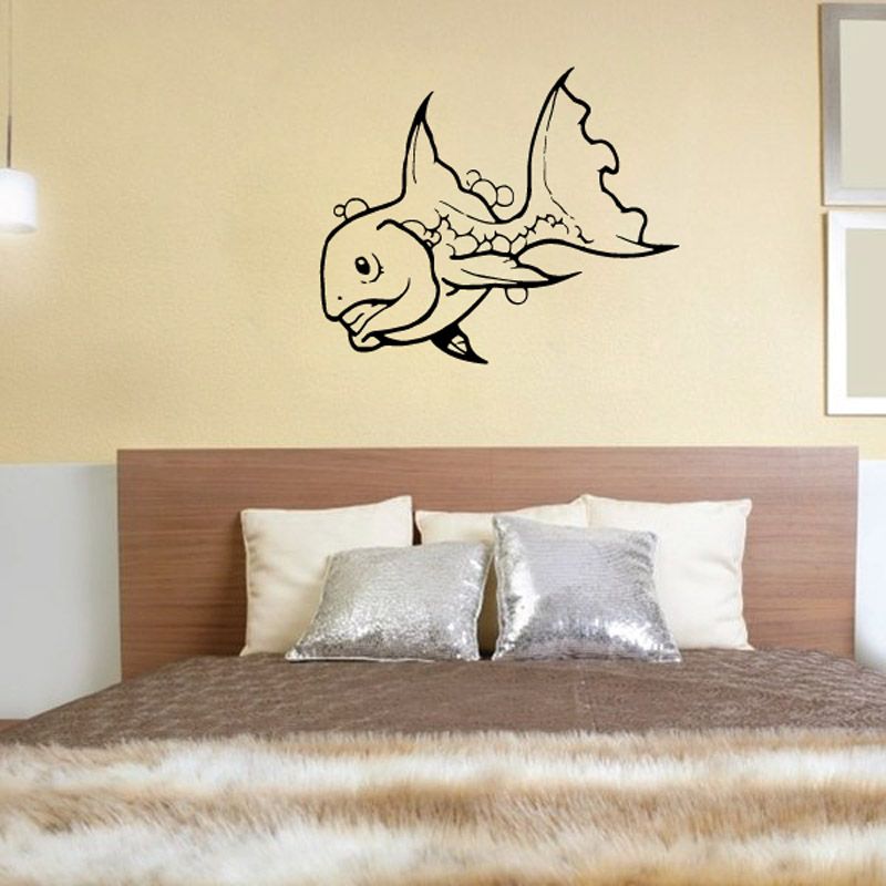 Image of Happy Veiltail Goldfish Decal