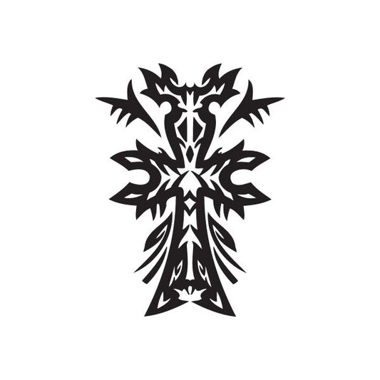 Image of Haunted Cross Decal