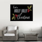 Christmas sticker: 'Have a Holly Jolly Christmas' with holly leaf and berry icons