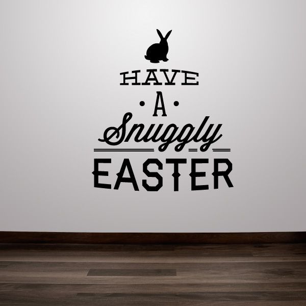 Image of Have a Snuggly Easter Decal