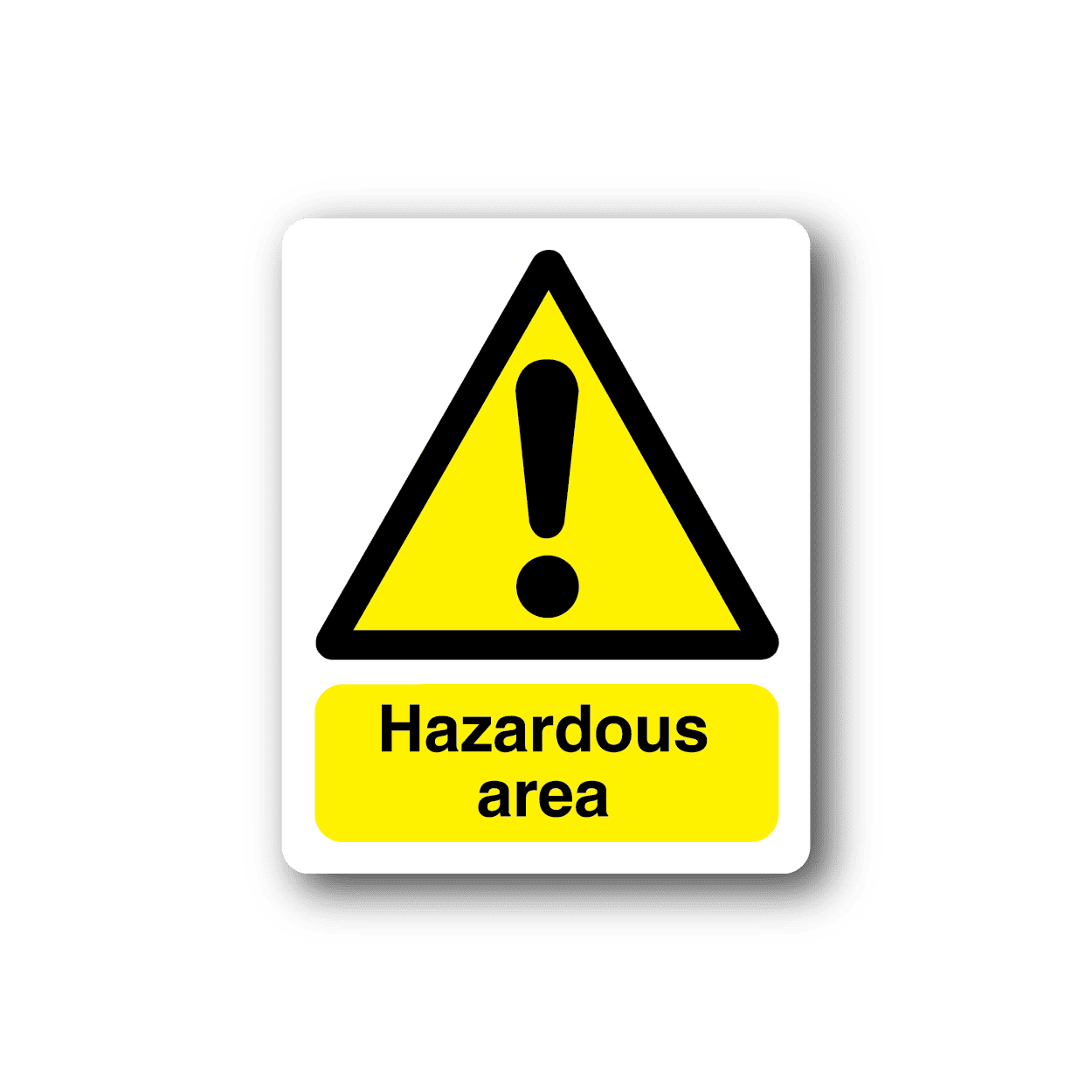 Image of Hazardous Area Sticker