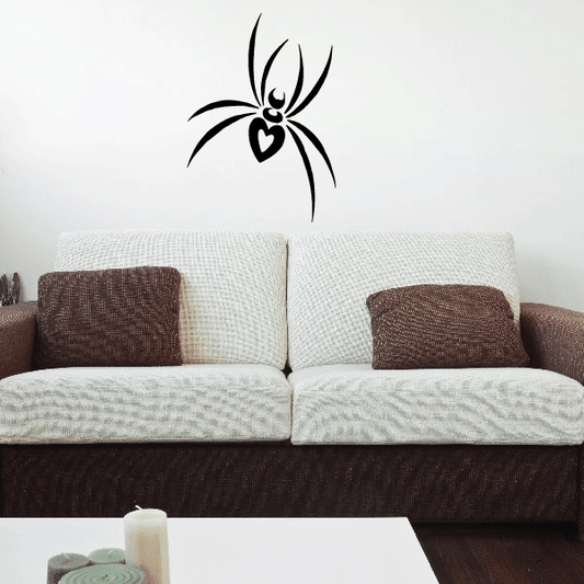 Image of Heart Body Spider Decal