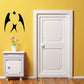 Heart chest swallow decal sticker with black wings and central heart