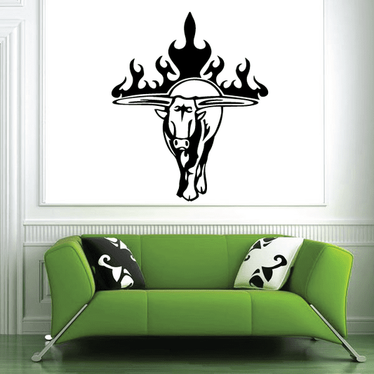 Image of Heated Horn Bull Decal