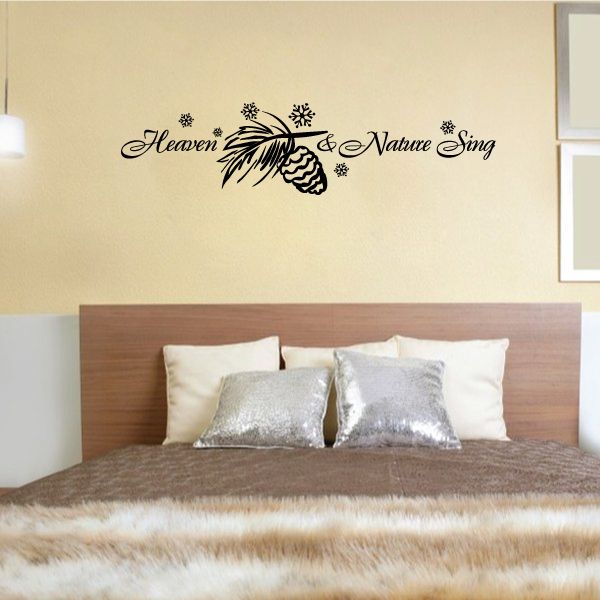 Image of Heaven & Nature Sing Quote Wall Decal