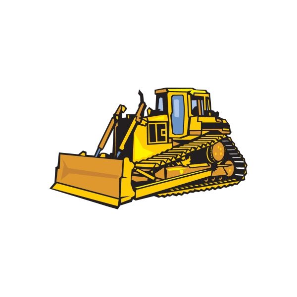 Heavy Bulldozer Sticker