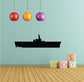 Helicopter carrier (LPH) decal, black warship silhouette