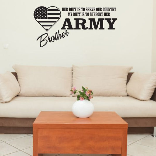 Image of Her Duty Army Brother Decal