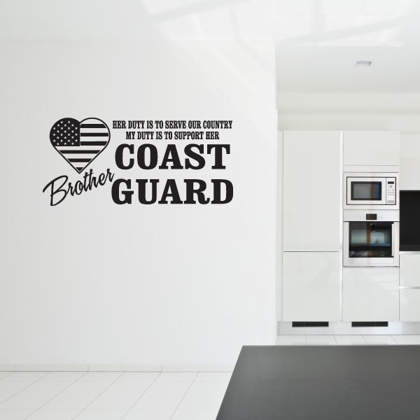 Image of Her Duty Brother Coast Guard Decal