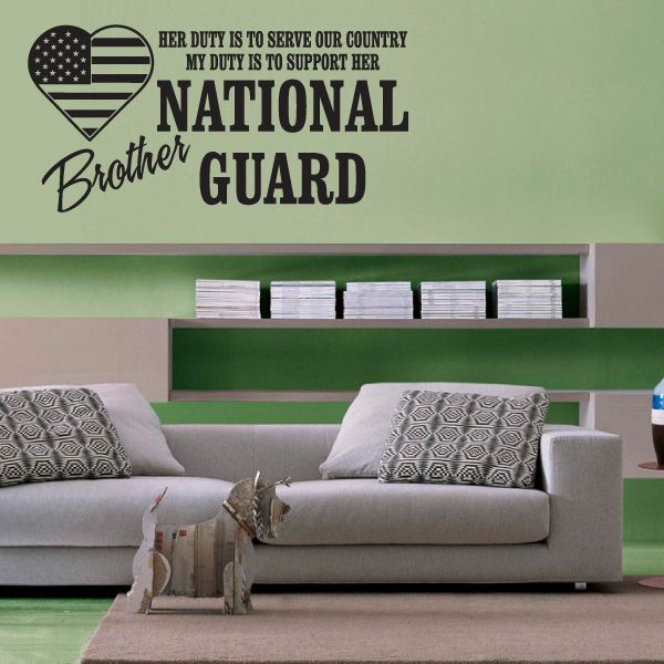 Image of Her Duty Brother National Guard Decal