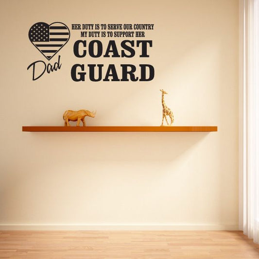 Image of Her Duty Dad Coast Guard Decal