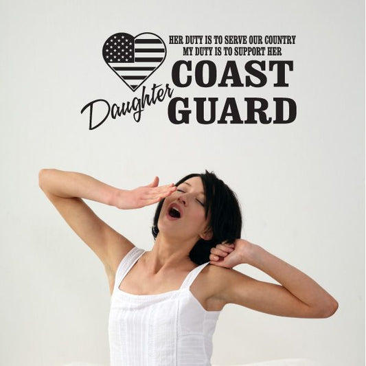 Image of Her Duty Daughter Coast Guard Decal