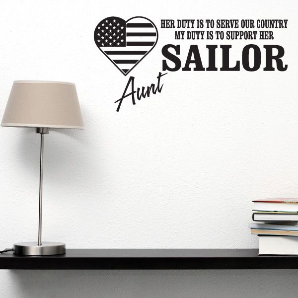 Image of Her Duty Sailor Aunt Decal