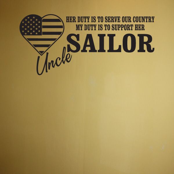 Image of Her Duty Sailor Uncle Decal