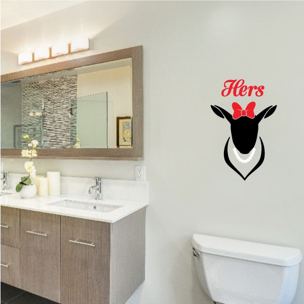 Image of Hers Doe Decal - Vinyl Decal - Car Decal - Vd2color002