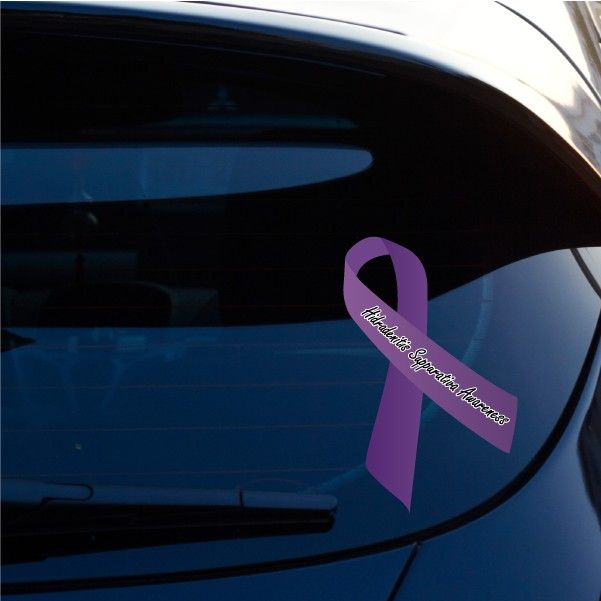 Image of Hidradenitis Suppurativa Awareness Ribbon Vinyl Sticker