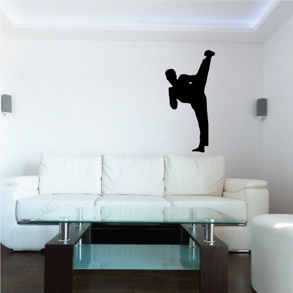 Image of High Kick Karate Vinyl Decal