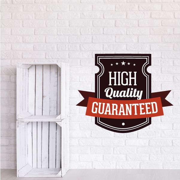 Image of High Quality Guaranteed Retail Discount Sign Wall Decal - Vinyl Decal - Car Decal - Idcolor062