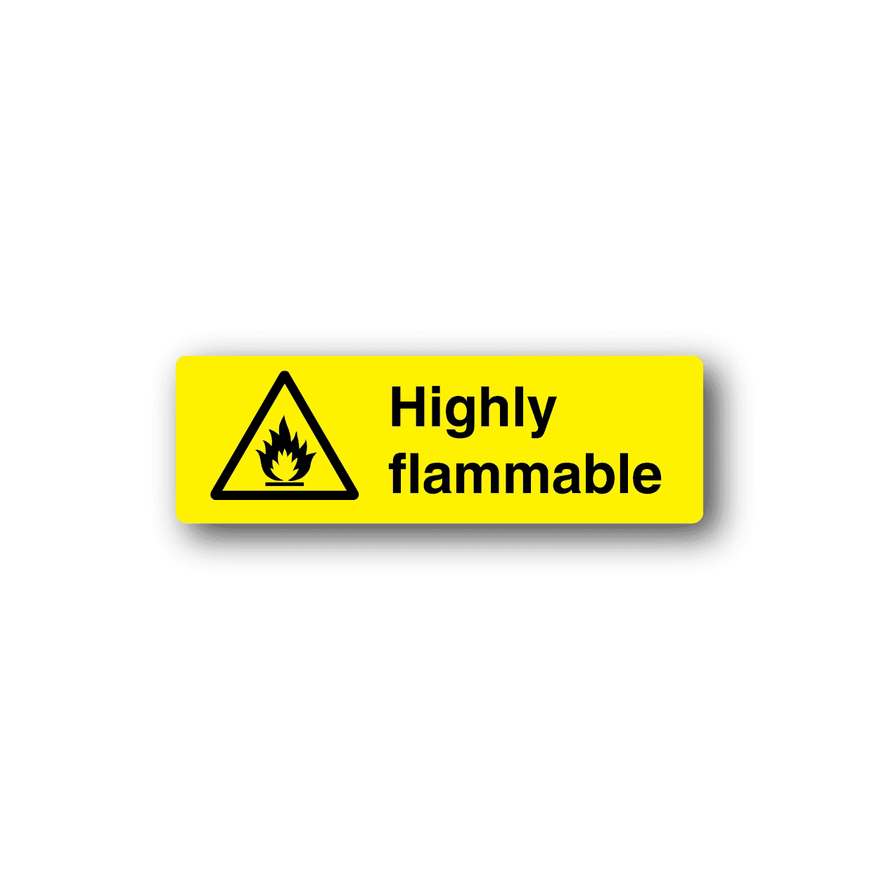 Image of Highly Flammable Sticker