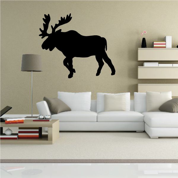 Image of Hiking Moose Decal