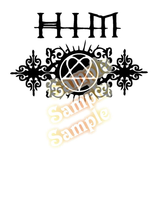 Image of Him Complex Text Decal