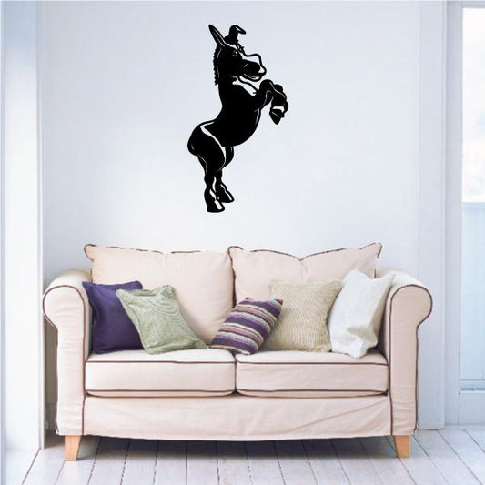 Image of Hind Legs Standing Donkey Decal