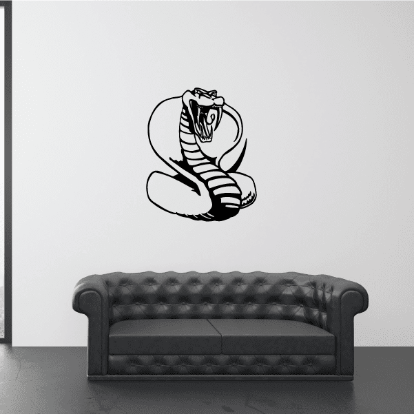 Image of Hissing Cobra Snake Decal