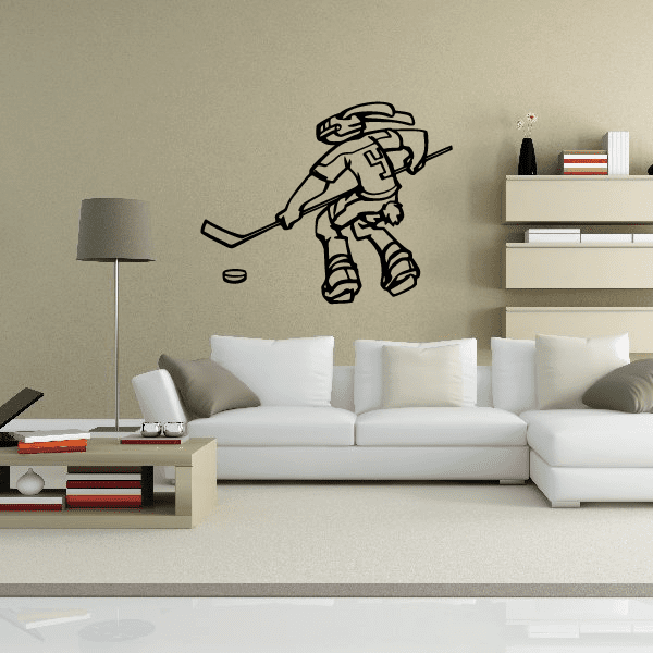 Image of Hockey Bunny Wall Decal - Vinyl Decal - Car Decal - CDS004