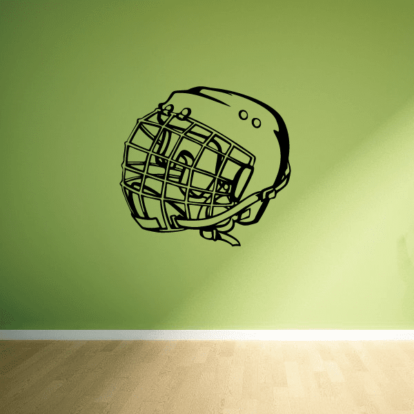 Image of Hockey Helmet Gear Player Wall Decal - Vinyl Decal - Car Decal - CDS035