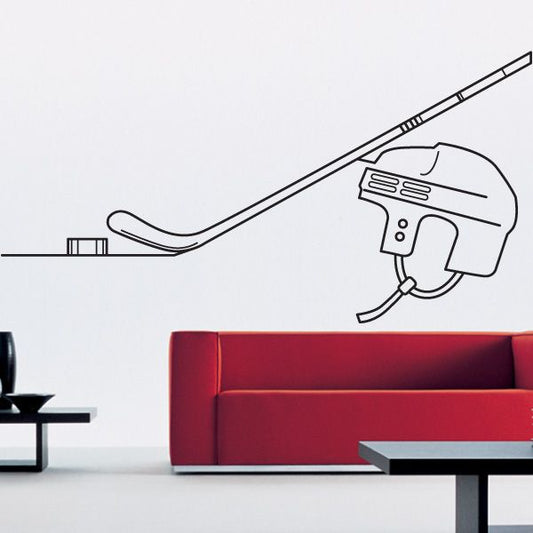 Image of Hockey Line Art Decal