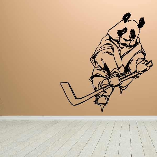 Image of Hockey Mascots Player Wall Decal - Vinyl Decal - Car Decal - CDS100