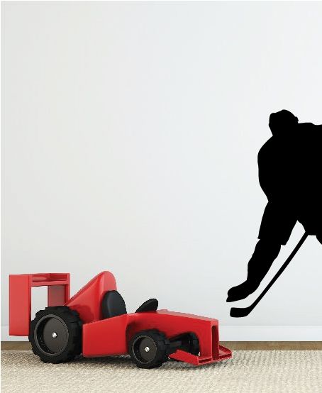 Image of Hockey Player Decal - Vinyl Decal - Car Decal - Vd009