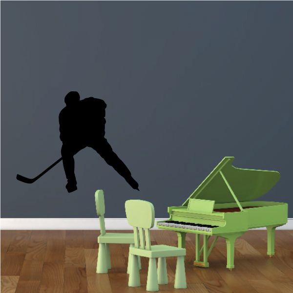 Image of Hockey Player Decal - Vinyl Decal - Car Decal - Vd011