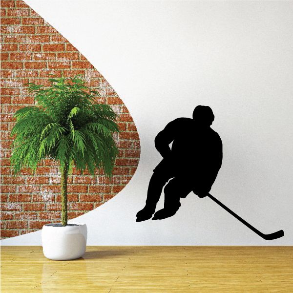 Image of Hockey Player Decal - Vinyl Decal - Car Decal - Vd012