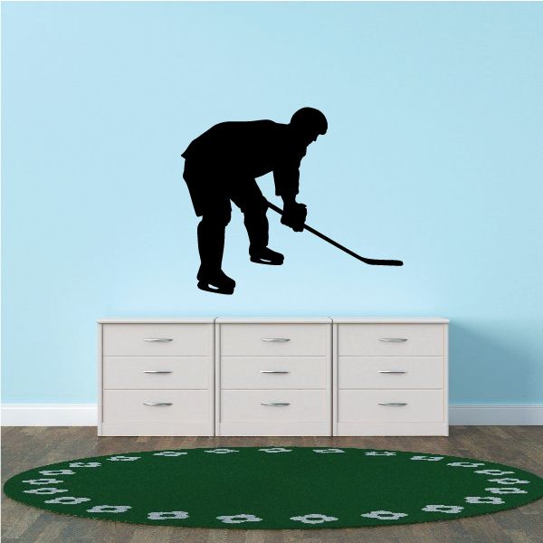 Image of Hockey Player Decal - Vinyl Decal - Car Decal - Vd019