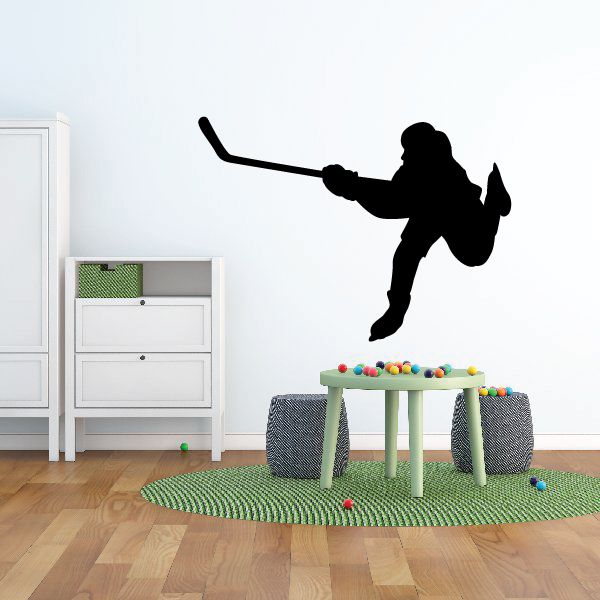 Image of Hockey Player Decal - Vinyl Decal - Car Decal - Vd020