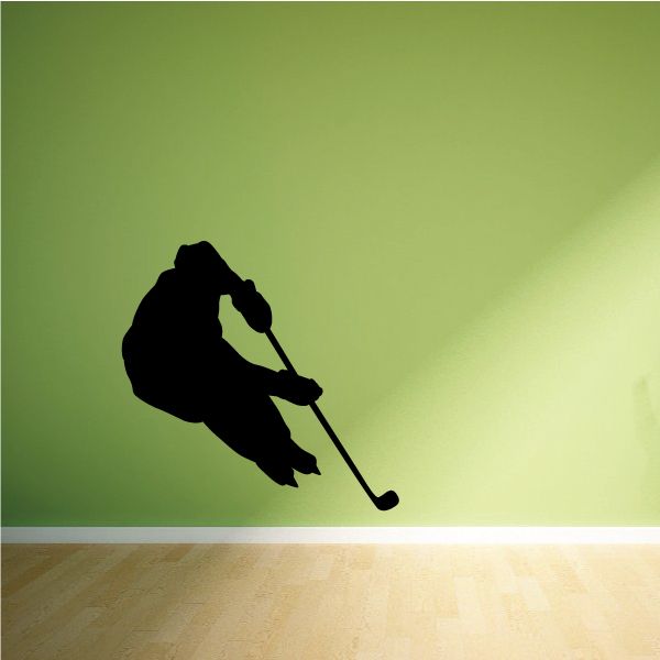 Image of Hockey Player Decal - Vinyl Decal - Car Decal - Vd023