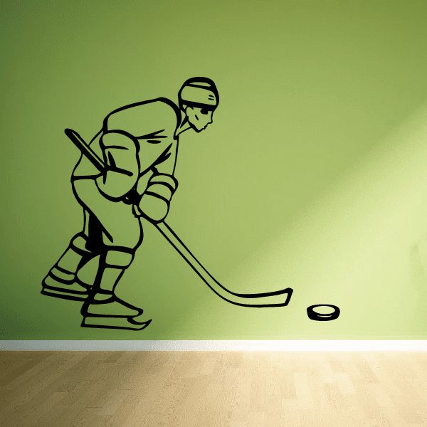 Image of Hockey Player Wall Decal - Vinyl Decal - Car Decal - CDS022