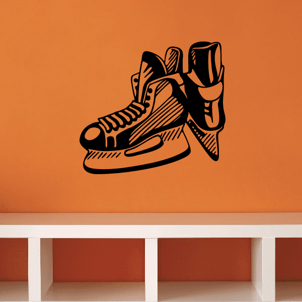 Image of Hockey Player Wall Decal - Vinyl Decal - Car Decal - CDS054