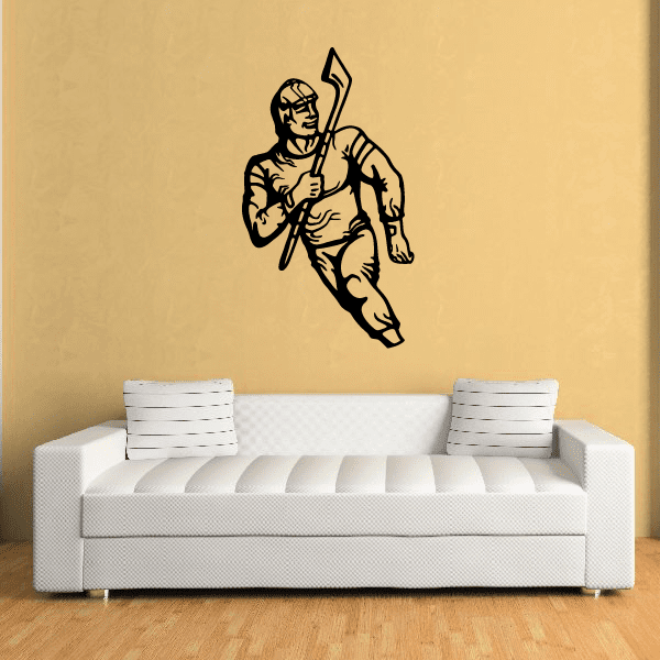 Image of Hockey Player Wall Decal - Vinyl Decal - Car Decal - CDS059