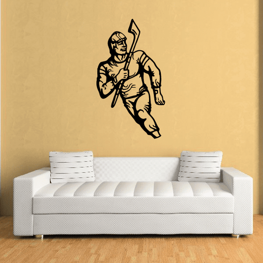 Image of Hockey Player Wall Decal - Vinyl Decal - Car Decal - CDS059